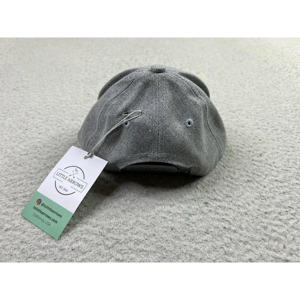 Little Arrows Hat Cap Snap Back Heather Gray Junior JR Logo Patch Kids Youth